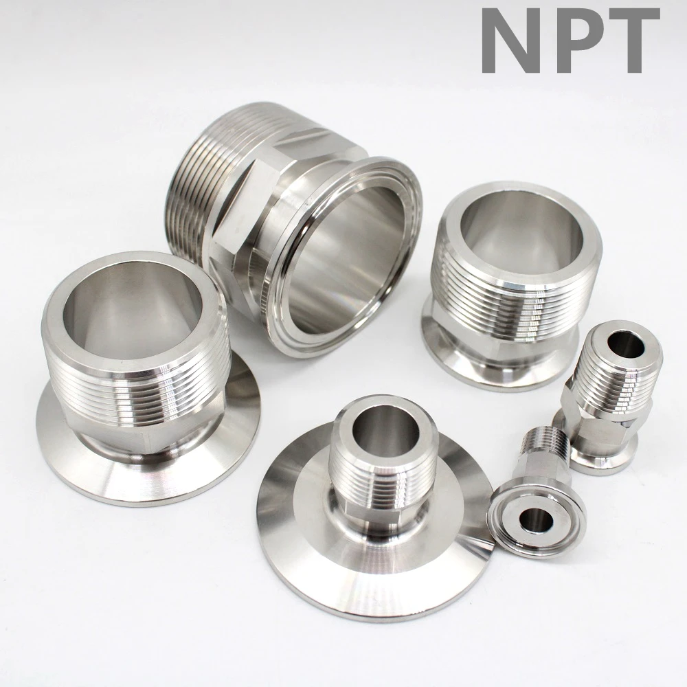 Высококачественный тройной зажим NPT Мужской адаптер SS304 для домашнего