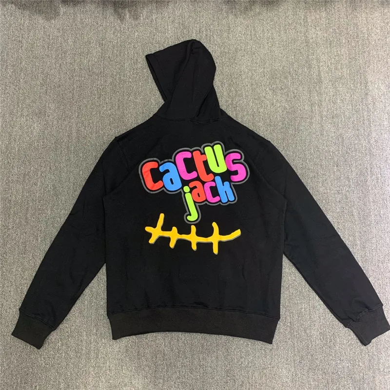 

20SS new hiphop Foaming Printing Travis Scott Cactus Trails Hoodie Men Women Color Letter printing Cactus Jack Pullover Hooded