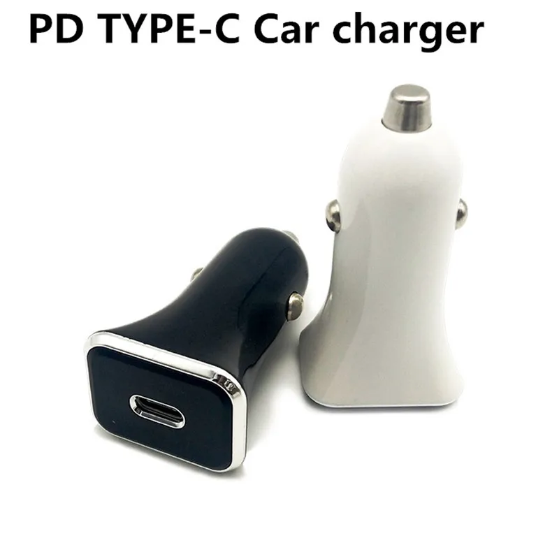 Автомобильное зарядное устройство PD Quick ChargingType C для зарядки автомобиля iPhone 11 X Xs 8