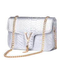 bolsa feminina square shoulder bags for women 2021 luxury handbags women bags crocodile bags female sac a main gold silver