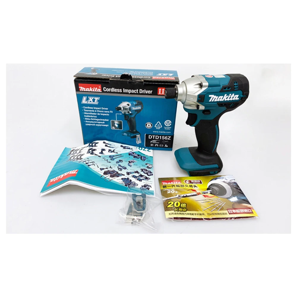 

Makita DTD156 Cordless Impact Driver 18V Lithium Battery Screwdriver Household Screwdriver 3000 IPM 2500 RPM 155 Nm Max torque