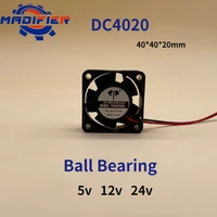 dc4020 dc fan 5 v12v24v two wire ball bearing inverter chassis industrial cooling fan