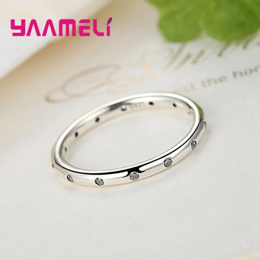 Женское кольцо из серебра 925 пробы с кристаллами | Украшения и аксессуары