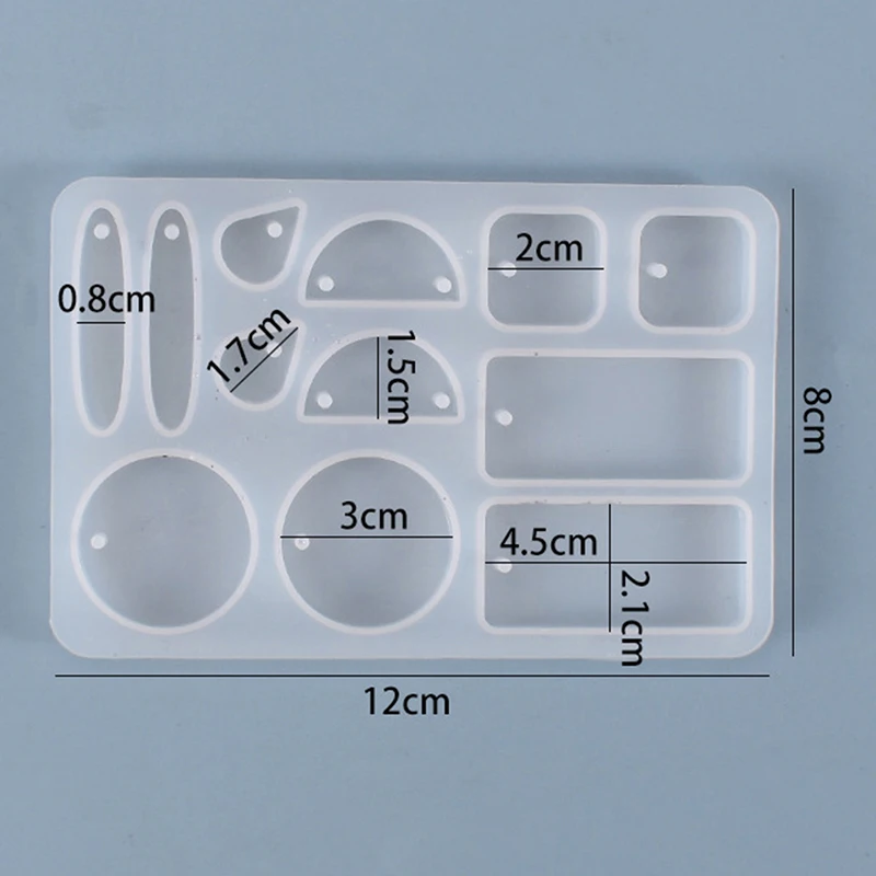 

Earrings Dangler Casting Silicone Mould DIY Crafts Jewelry Pendant Making Tools Crystal Epoxy Resin Mold