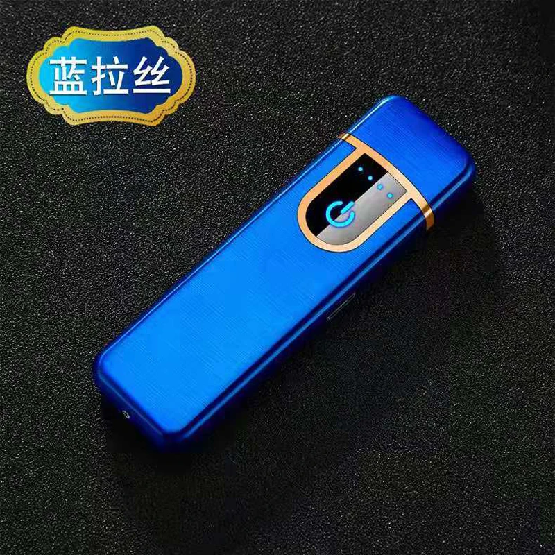 10 шт./лот электронные зажигалки серии Blue Satin популярные ветрозащитные сенсорные