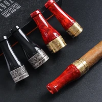 luxury portable set cigar pipe holder gadgets cigar tube mouthpiece for one short cigar holder with gift box