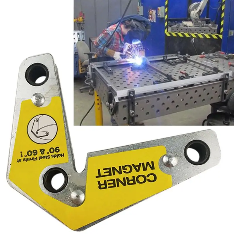 

X5QB 60/90/120Degree Magnet Welding Locator Magnetic Holder Weld Fixture Corner Clamp Fixer Welder Soldering Tool