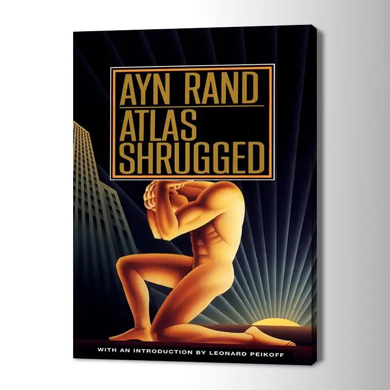 

Nordic Modern Ayn Rand Atlas Shrugged Art Poster Canvas Painting Poster Print Decor Wall Art Pictures for Living Room Bedroom
