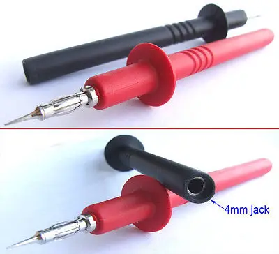 DHL/EMS 40pcs Copper Silicone Test Probes Multimeter Pen Barbed for 4mm Banana jack-A7 | Электроника