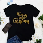 Рождественская футболка с надписью 