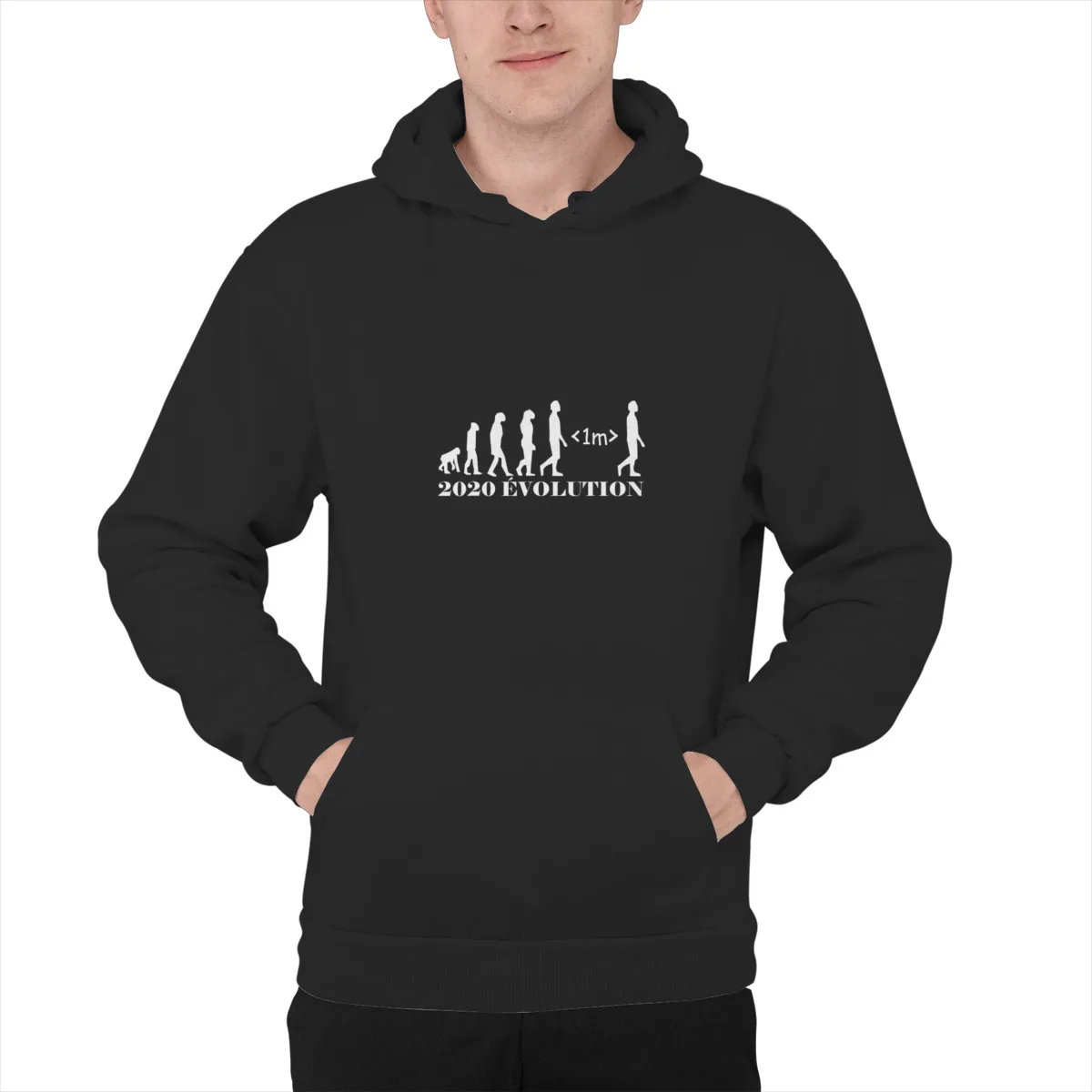 

Men's Hoodie 2020 human darwin evolutionFashion Streetwear autumn pocket hooded Men Clothing 42202