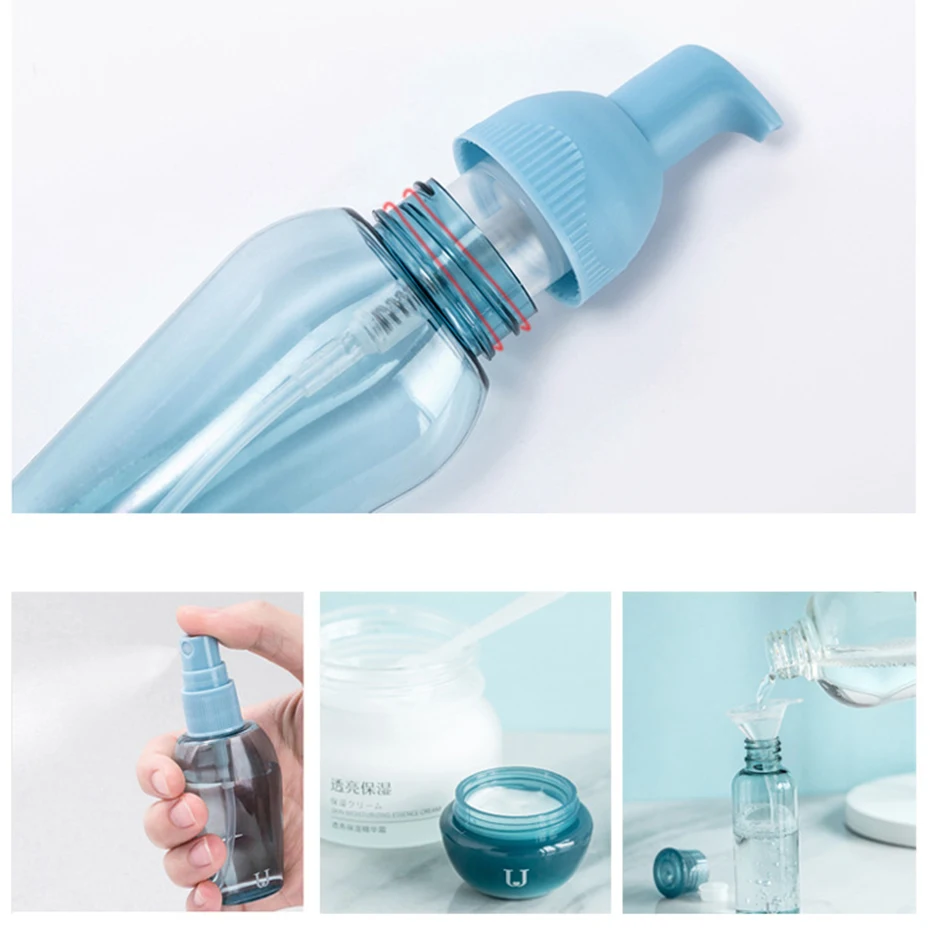 9 шт. флакон распылитель для хранения косметики|Многоразовые бутылки| |