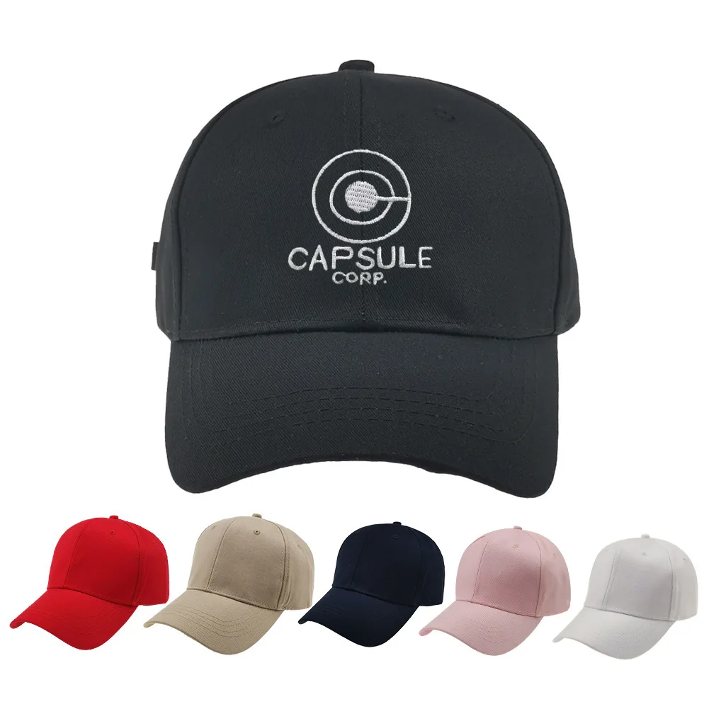 

New CAPSULE CORP Letter Embroidery Men's Baseball Cap Cotton Women's Summer fishing Cap Gorra Hombre Snapback Caps Bone Dad Hat