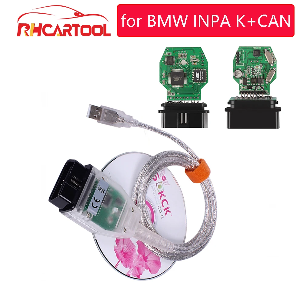 2019 obd2 Автомобильные диагностические кабели для BMW INPA K can inpa k dcan USB OBD2 интерфейс