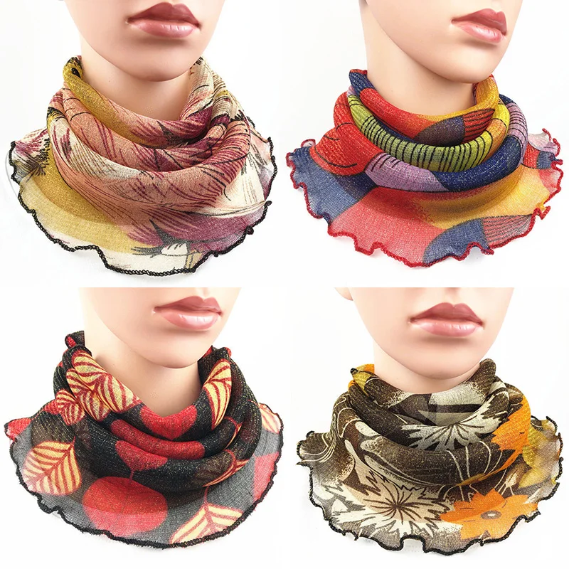 Женский Шелковый нагрудник-маска сетчатая повязка на голову с защитой от солнца