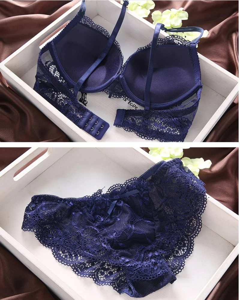 

Sexy Bra Set Lingerie Underwear Women Push Up Lenceria Mujer Femme Underwire Langerie Girl Bralette Bras And Panty Feminina Lace