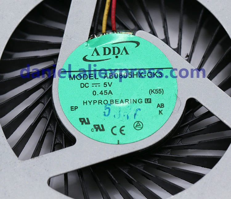 ADDA AB0805HX-GK3 5В 0.45A ASUS K55 K55D K55DR вентилятор | Компьютеры и офис