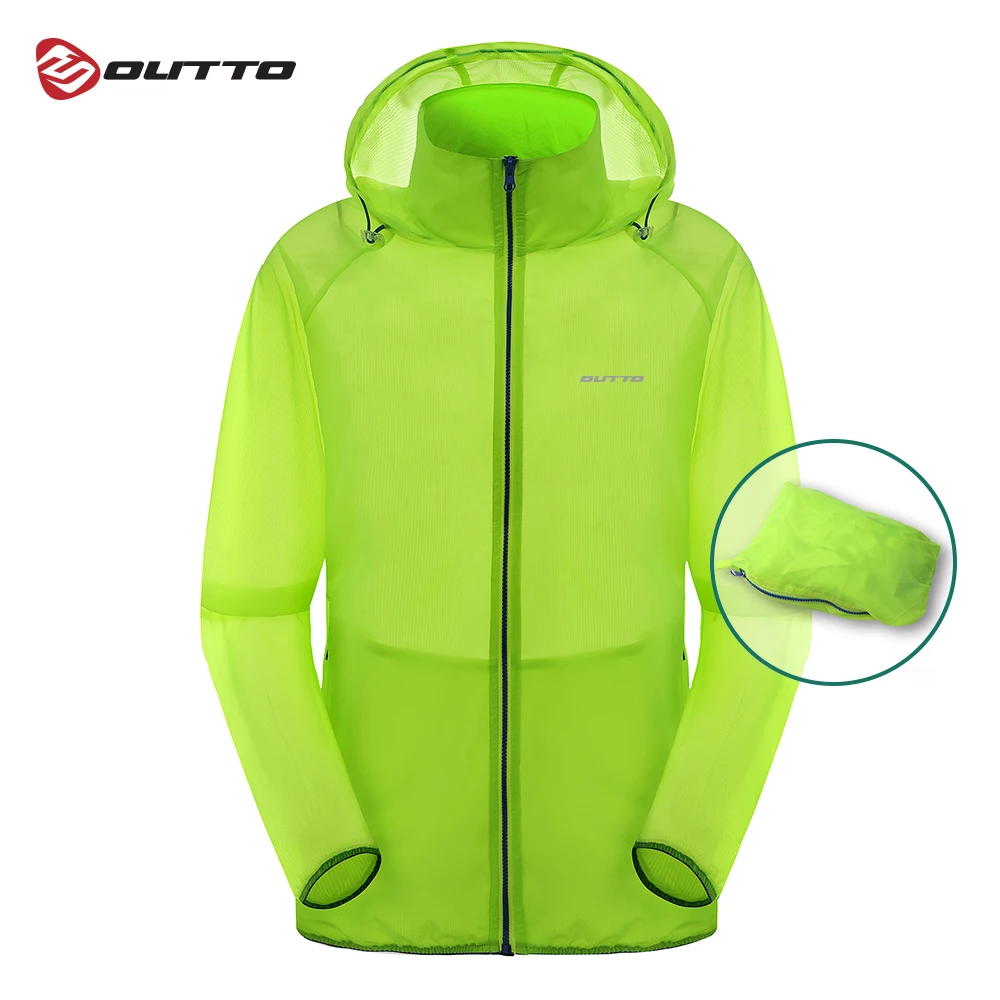 

Outto Men's Cycling Jacket Windproof Outdoor Sport Skin Jackets Breathable Waterproof Anti-UV Bike Bicycle Windbreaker