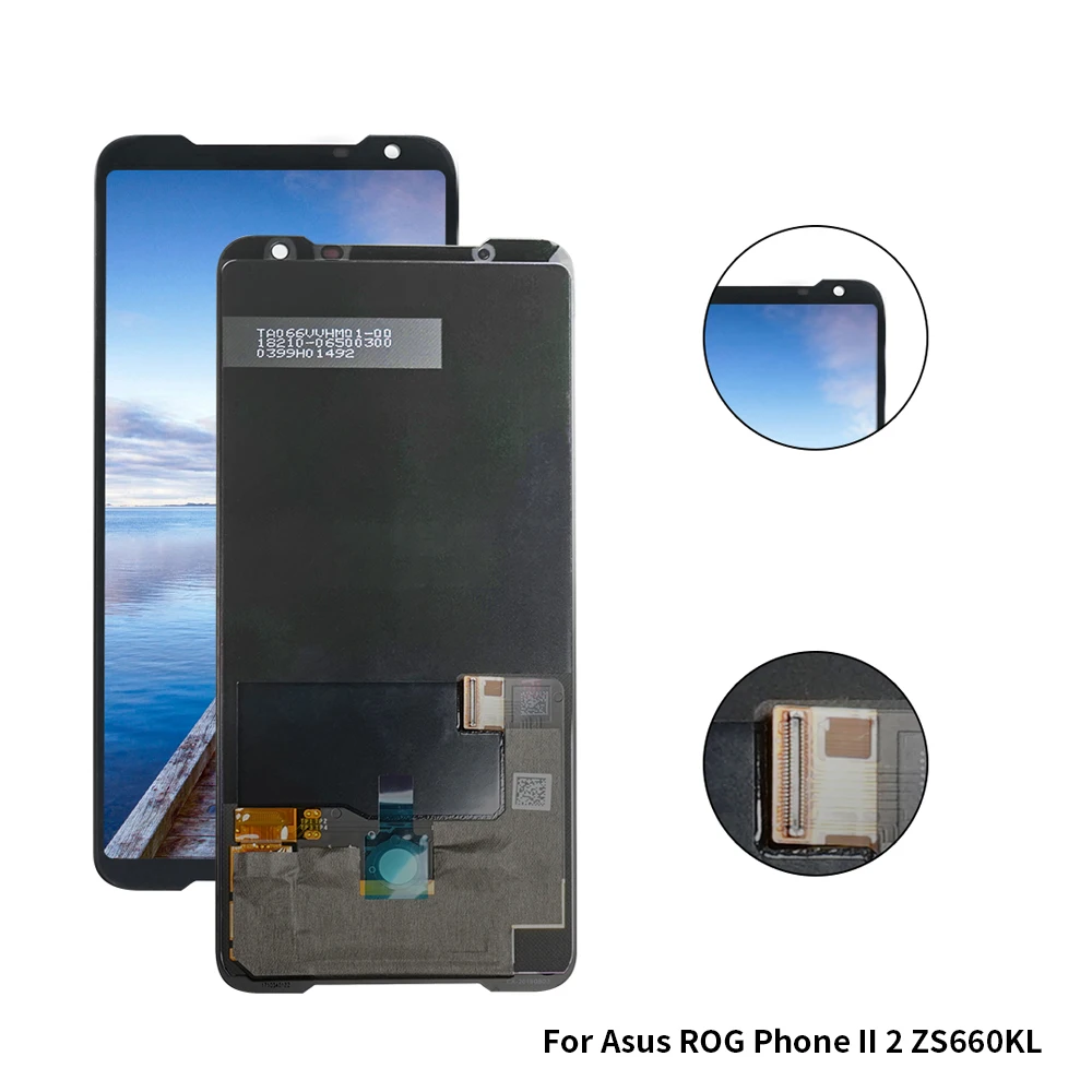 6 59 &quotоригинальный для Asus ROG Phone II ZS660KL ЖК дисплей сенсорная панель дигитайзер с