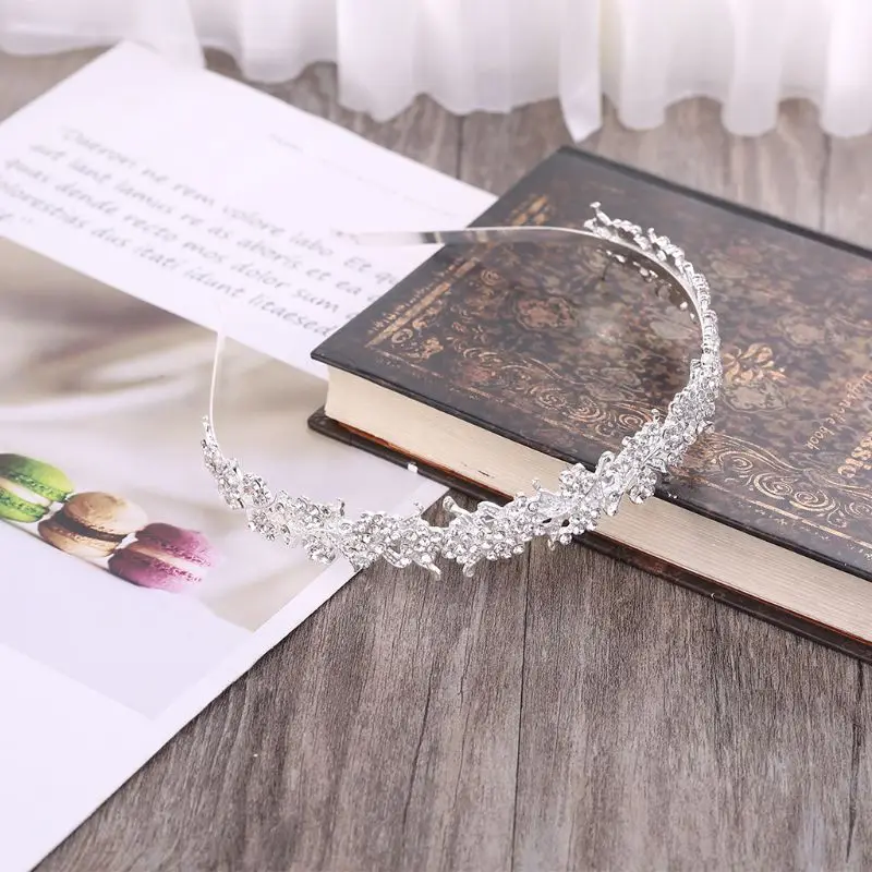 

Twinkling Flower Leaf Wedding Bridal Flower Girl Tiara New Fashion R2LE