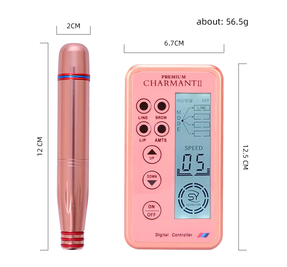 Dermografo Charmant 2 Digita Профессиональный микро pigmenacao Agulhas Easy Click Novo | Красота и здоровье