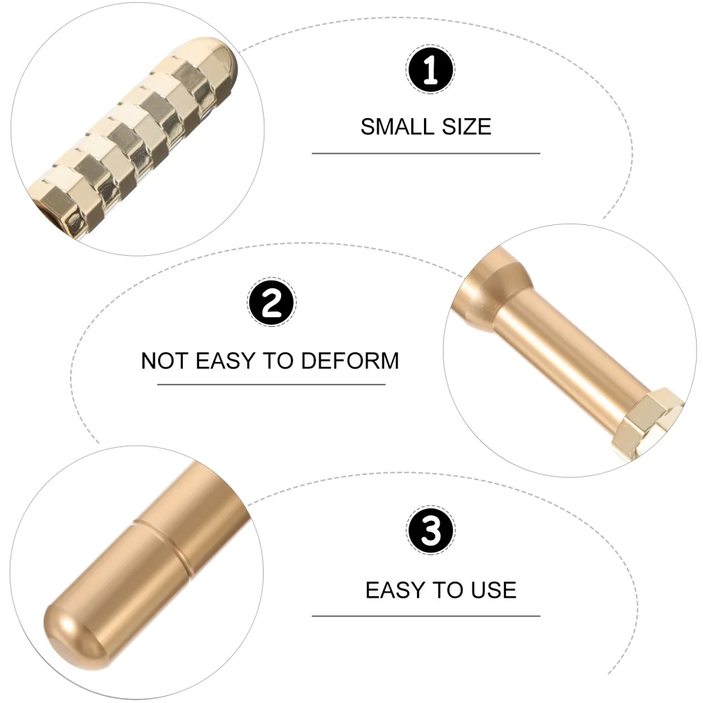 

1 Pc Exquisite Massager Bar Roller Type Face Massager Supply (Golden)