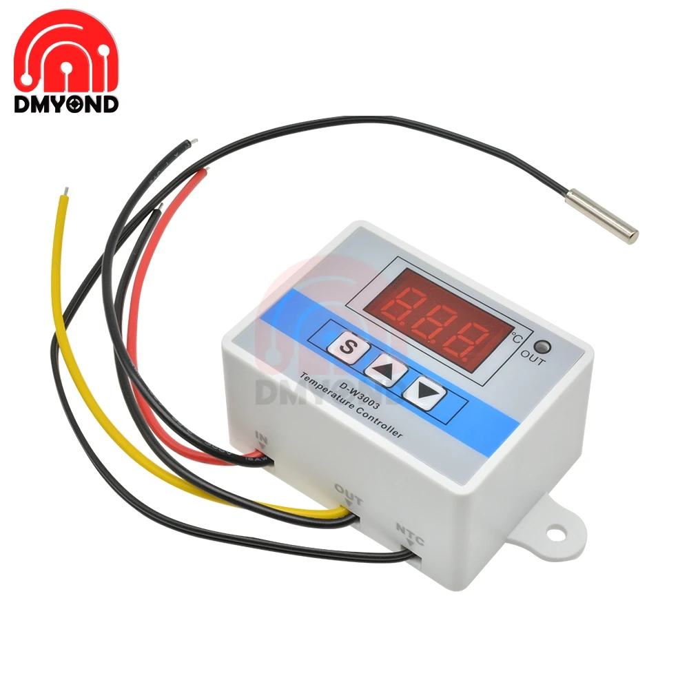 Цифровой светодиодный регулятор температуры и влажности W3003 12 в термостат