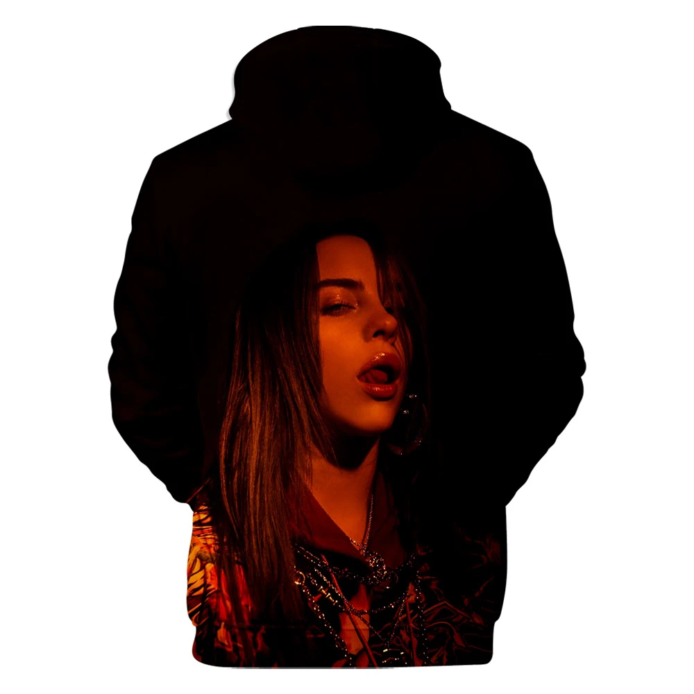 Оригинальные толстовки для мужчин и женщин Billie Eilish, толстовка с капюшоном, лидер продаж, осенне-зимняя модная одежда для мальчиков и девочек