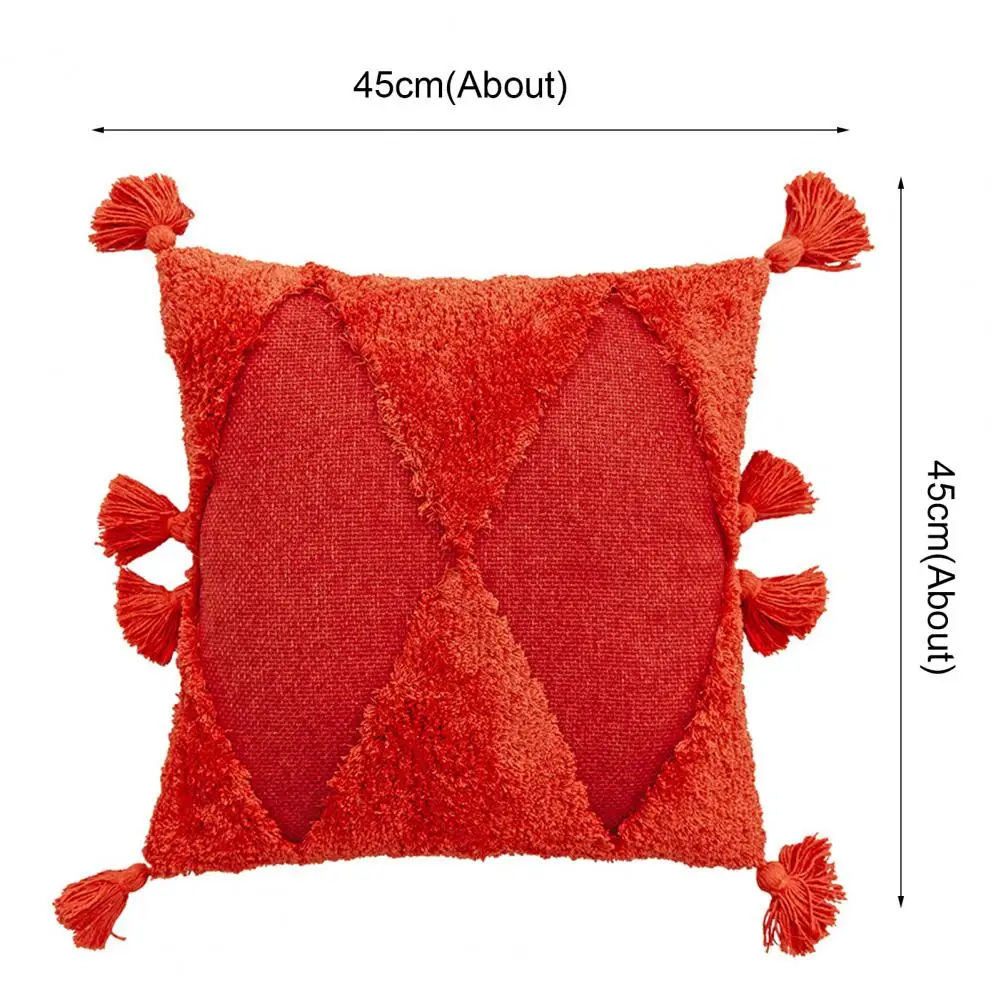 

Handmade Embroidery Tufted Cushion Pillow Cover Case Bed Sofa Home Decoration