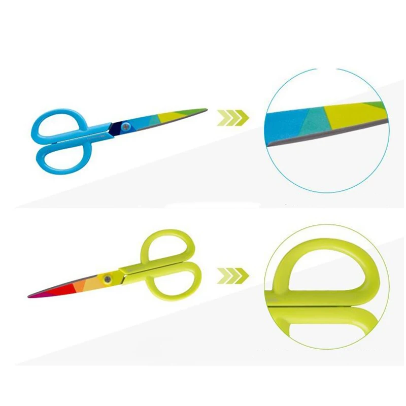Детские ножницы школьные для резки резчик бумаги Скрапбукинг нитки портной