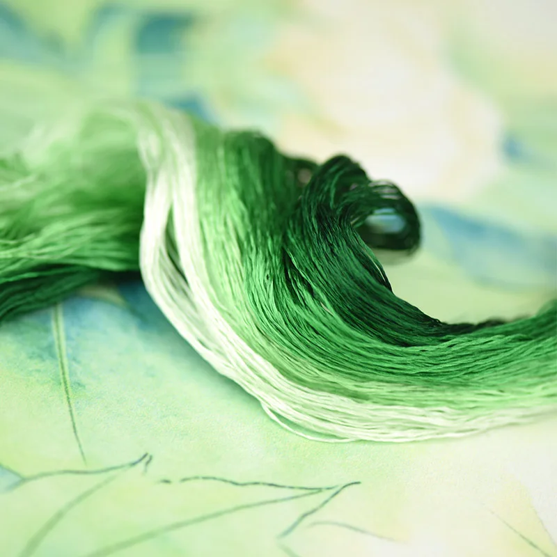 1 шт./400 м шелковая вышивка/100% Шелковая нить/ручная вышивка крестом/средний