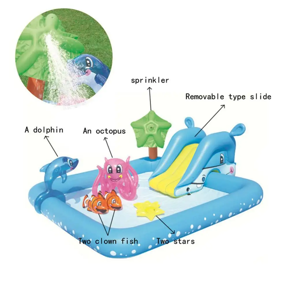 

Inflatable Play Center Water Toys Pad Inflatable Baby Swimming Pool For Outdoor Courtyard Boegschroef