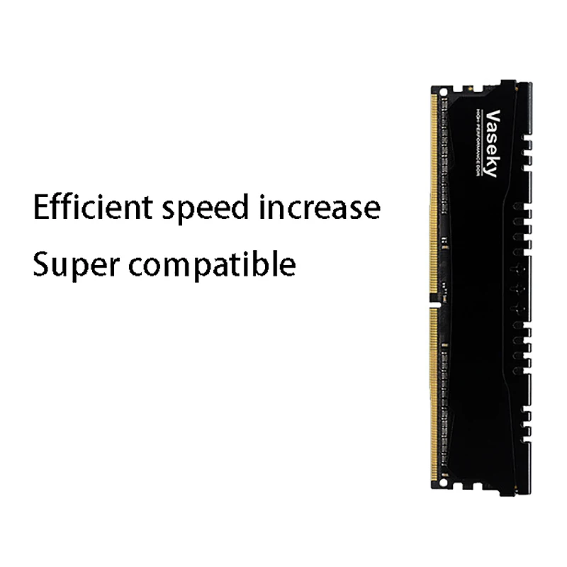 

VASEKY 8G DDR4 RAM 2666MHz 1.2V 288-Pin Desktop Game Memory Module with Cooling Vest, Suitable for Desktop Computers