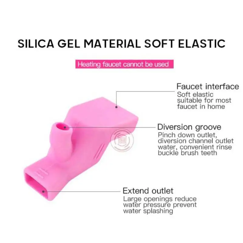 

Silicone Faucet Extender Water Tap Extension Sink Children Washing Device Bathroom Kitchen Sink Faucet Guide Faucet Extenders