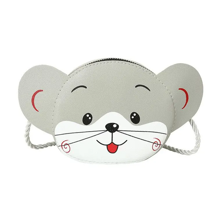 

Animal Style Crossbody Shoulder Bags for Kids Boys and Girls Harajuku Street Style Coin Purse Money Clip Pu Leather Handbags