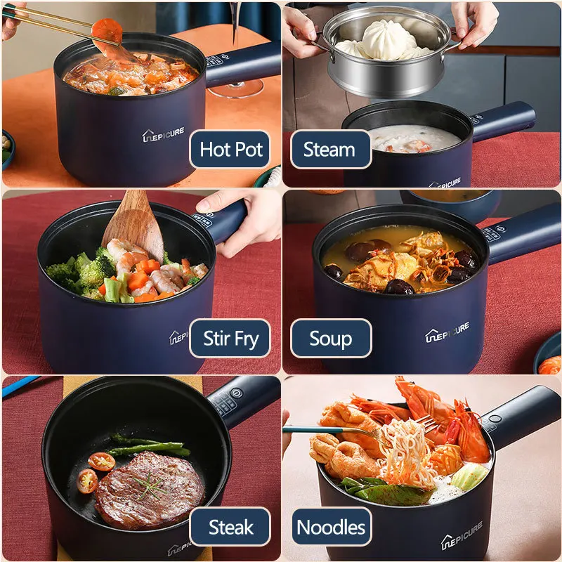 

Electric Cooker Machine Household 1-2 People Hot Pot Multi Electric Rice Cooker Non-stick Pan 220V Single/Double Layer
