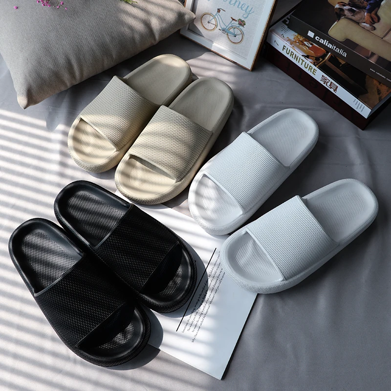 

2021 new slippers summer couple home drag men and women indoor light and soft sandals bathroom bath non-slip flip flops