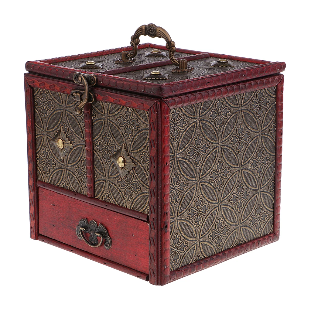 Женский органайзер для ювелирных изделий зеркальная коробка хранения|Упаковка и