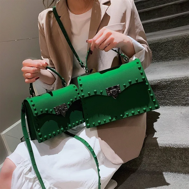 Роскошные дамские сумочки из прозрачного ПВХ дизайнерский мессенджер через