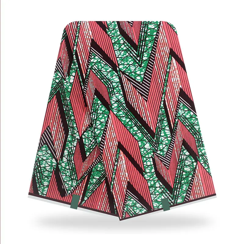 

High Quality Sewing Material For Dress Real Soft Real Breathable 100%Cotton Ankara African Wax Dye Prints Fabric 6 Yards S-P 111