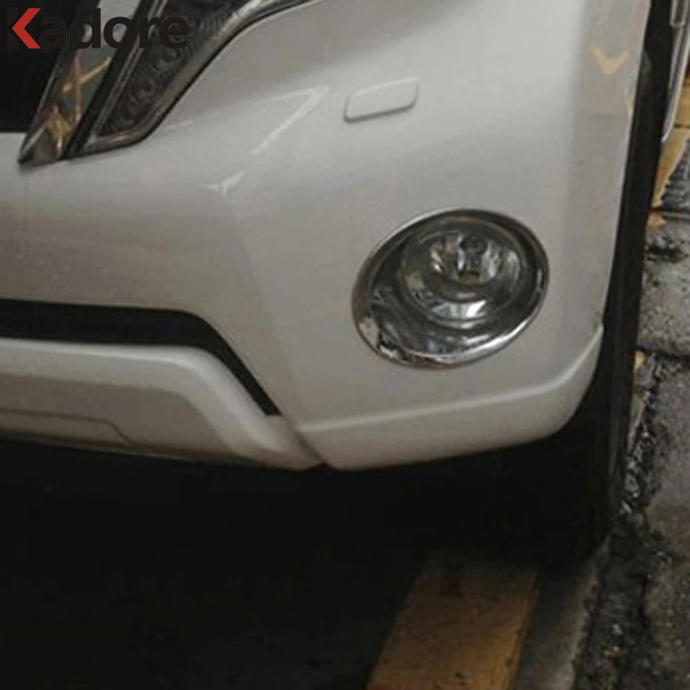 Для Toyota Prado 2014 2015 2016 ABS хромированные передние противотуманные фары светильник