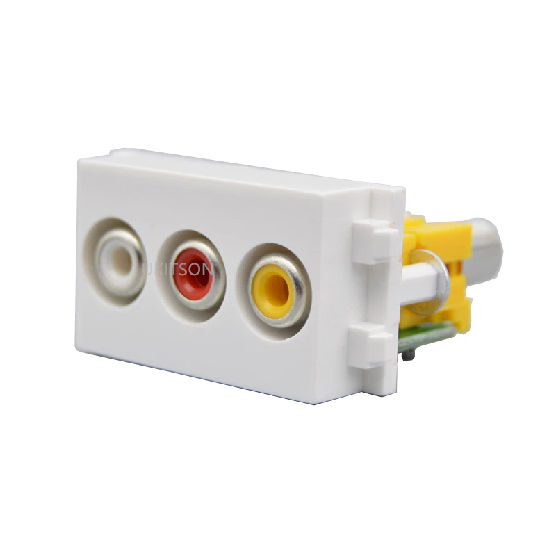 Гнездо 3RCA AV аудио видео слот композитный разъем RCA Слоты модуль для DVD PS VCR камеры