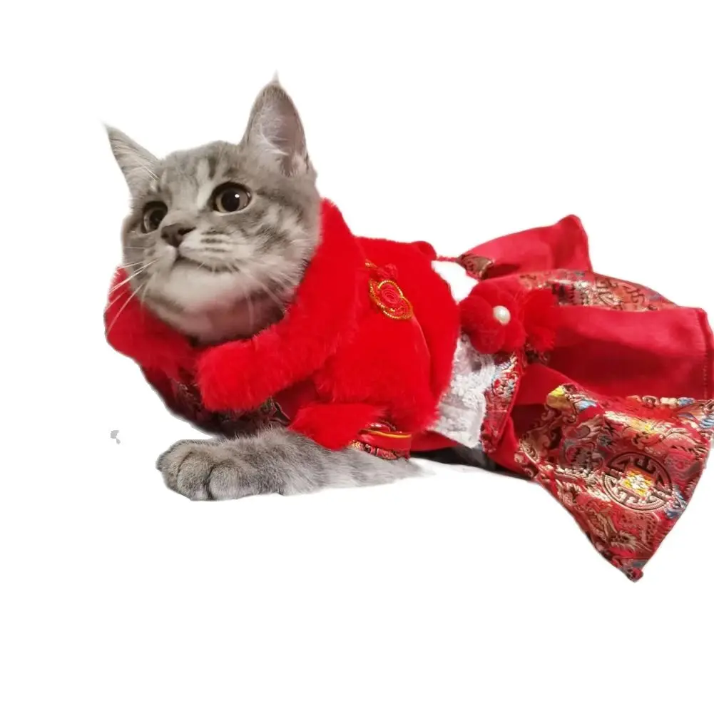

Fine Workmanship Good-looking Pet Dog Kitten Sleeveless Coat Clothes Non-allergic Pet Clothes Adorable for Autumn
