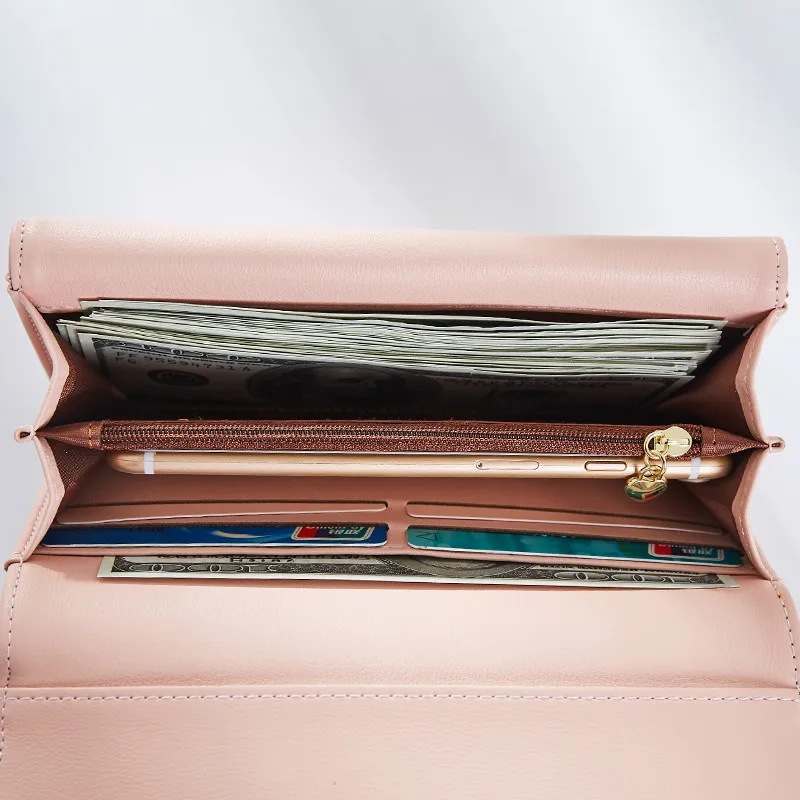 Новинка геометрический конверт клатч кошелек для женщин женский кожаный