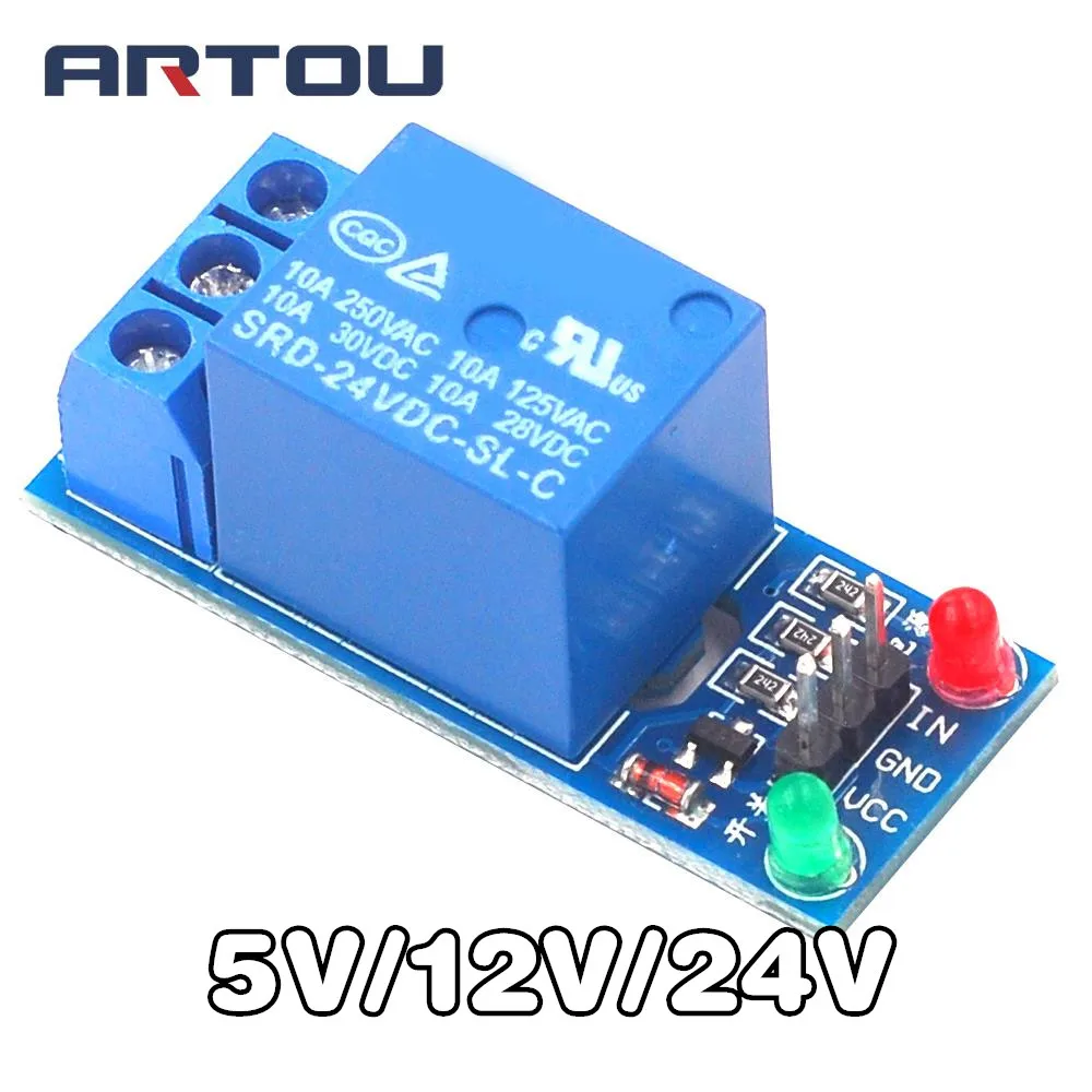 5 в 12 В 24 низкоуровневый триггер Один 1-канальный релейный модуль Интерфейсная