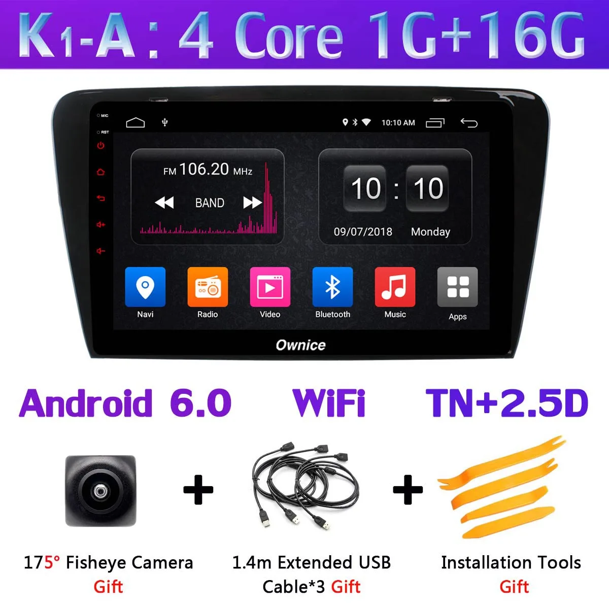 360 ° 4* камера 4G SIM WiFi Android 9,0 8 ядерный 4G+ 64G SPDIF DSP CarPlay Автомобильный gps радио плеер для Skoda Octavia 3 A7 2013 - Цвет: K1-A