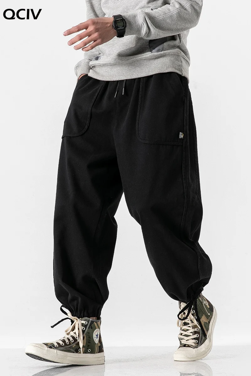 

Spring HipHop Joggers Men Black Harem Pants Multi-pocket Man Streetwear Casual Sweatpant Male Cargo Pants Wide Leg Trousers