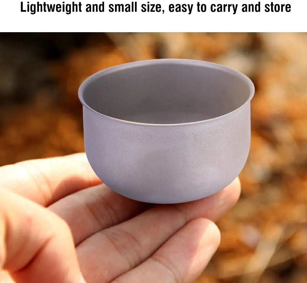 Титановая кружка мини 62 мл сверхлегкая посуда для улицы дорожная чашка кофе чая