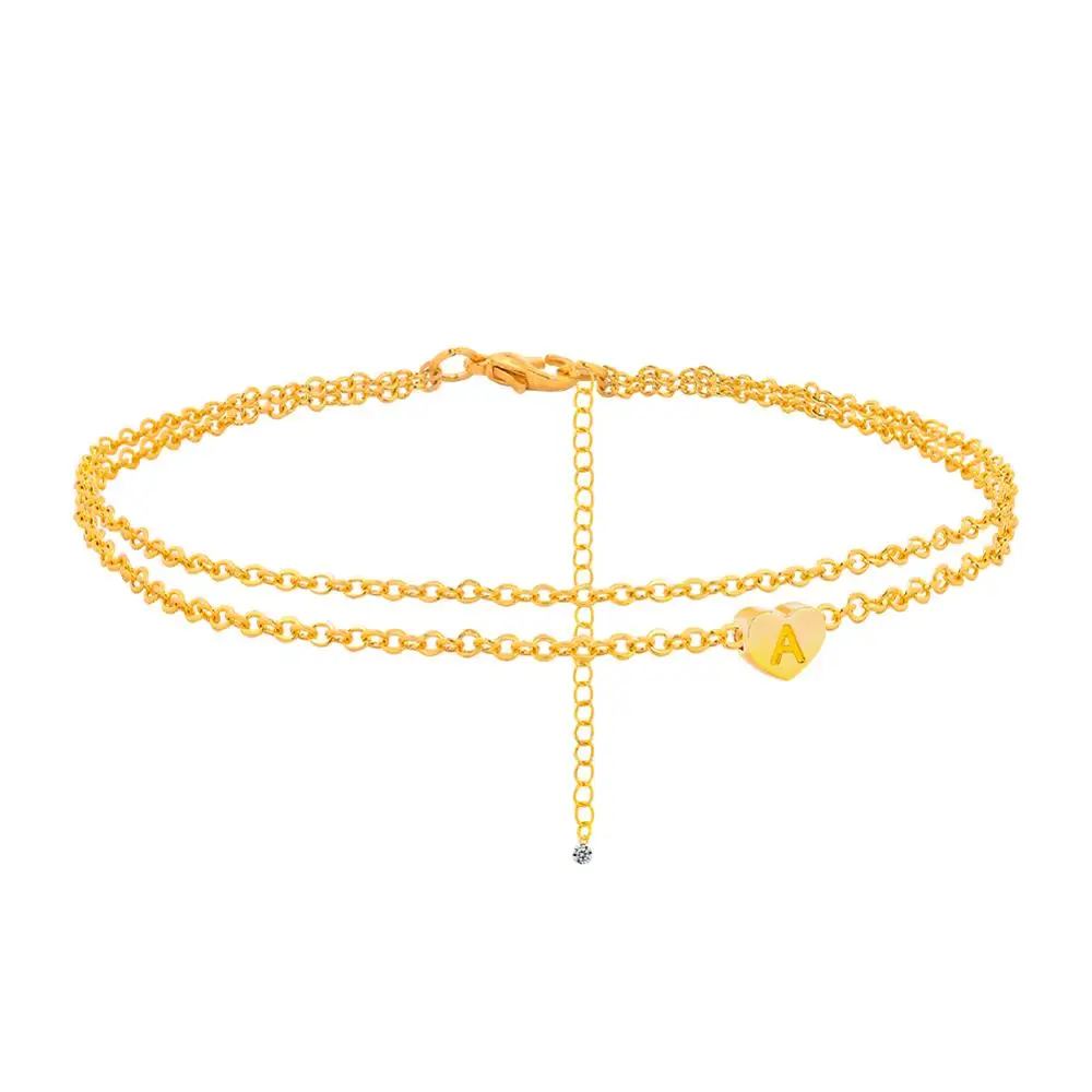 A z Алфавит Начальная буква и браслетами на лодыжке туфли любящее сердце Подвески