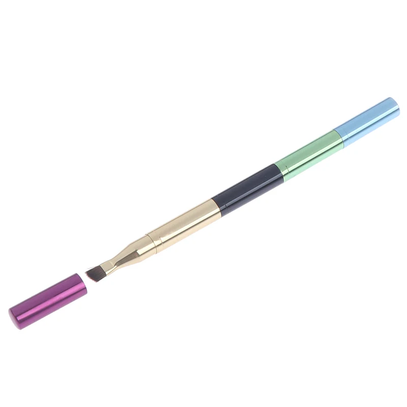 

HOT Portable 4 Head Makeup Brush Retractable Makeup Brushes Plastic Eye Eyeshadow Brush Cosmetics Brush Set